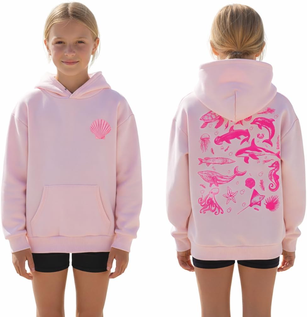 Cute Graphic Hoodie for Teen Girls Juniors Y2k Preppy Aesthetic Sweatshirt Clothes