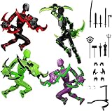 Figura de Acción Toy 13, Figura de Acción Móvil Con Múltiples Articulaciones Moldeo Por Inyección, 4 Piezaslucky Dummy...