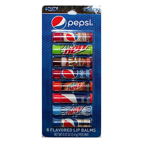 Taste Beauty (1) Party Pack Pepsi - 8pc Soda Flavored Lip Balm Sticks