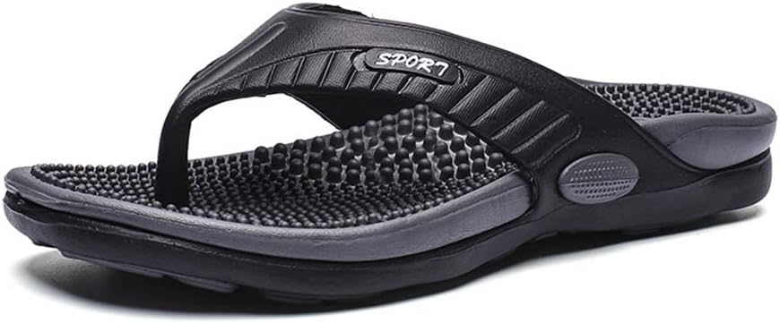 Flip-flops Massage Slippers,Men & Women Acupressure Massage Sandals,Relief Plantar Fasciitis Heel Arch Arthritis Pain,Summer Breathable Beach Shoes