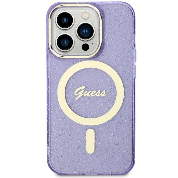 Guess GUHMN61HCMCGU Coque Rigide pour iPhone 11 / XR 6,1" Violet/doré