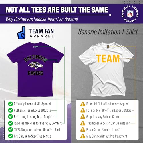 Image of NFL Gameday Cotton Blend T-Shirt for Men and Women - Licensed