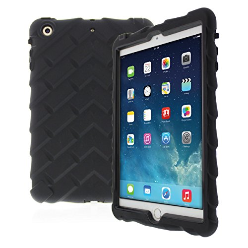 Apple iPad mini iPad mini Retina iPad mini 3 Drop Tech Black Gumdrop Cases Silicone Rugged Shock Absorbing Protective Dual Layer Cover Case