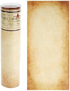 Aged Parchment Stationeryor Scroll Paper - 8.5x18" long-6PK in tube