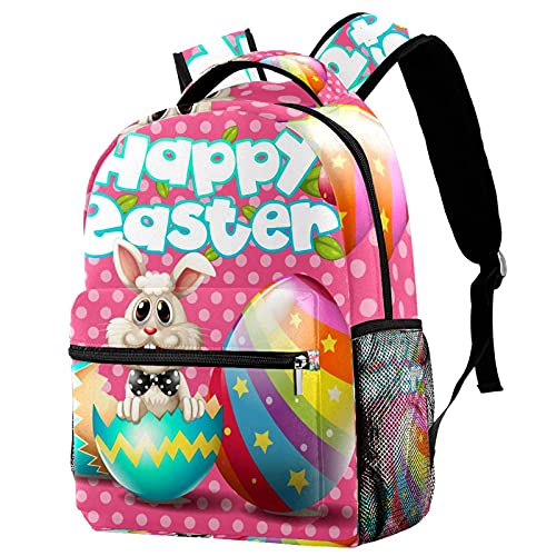 Sac à dos voyage enfant rose motif lapin porte-gourde fille garçon
