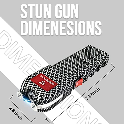Avenger Defense Stun Gun For Self Defense - Protection Device For Women - Portable Led Flashlight (Cream White, Plastic) #TOP2
