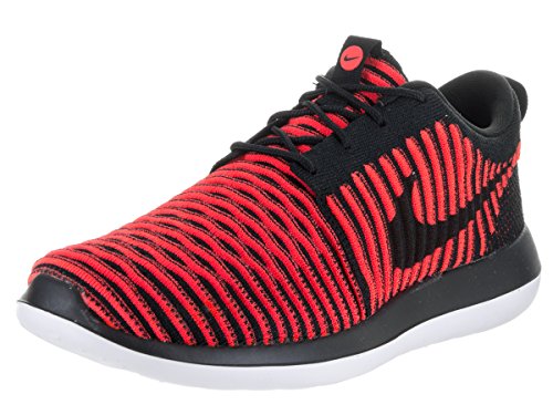 Nike Mens Roshe Two Flyknit Black/Crimson-White...