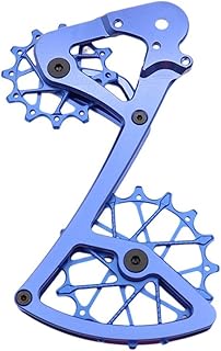 Kit de placa de desviador trasero resistente con poleas para sistemas de velocidad SRAM 11/12 (azul)