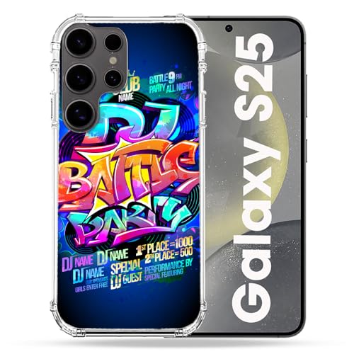 Coque Samsung S25 Cokitec Renforcée protection antichoc design Street Art Rap noire