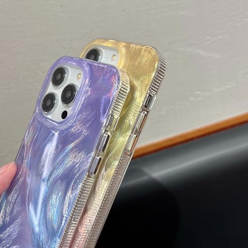 Coque iPhone 16 Pro dégradé laser argent anti-choc