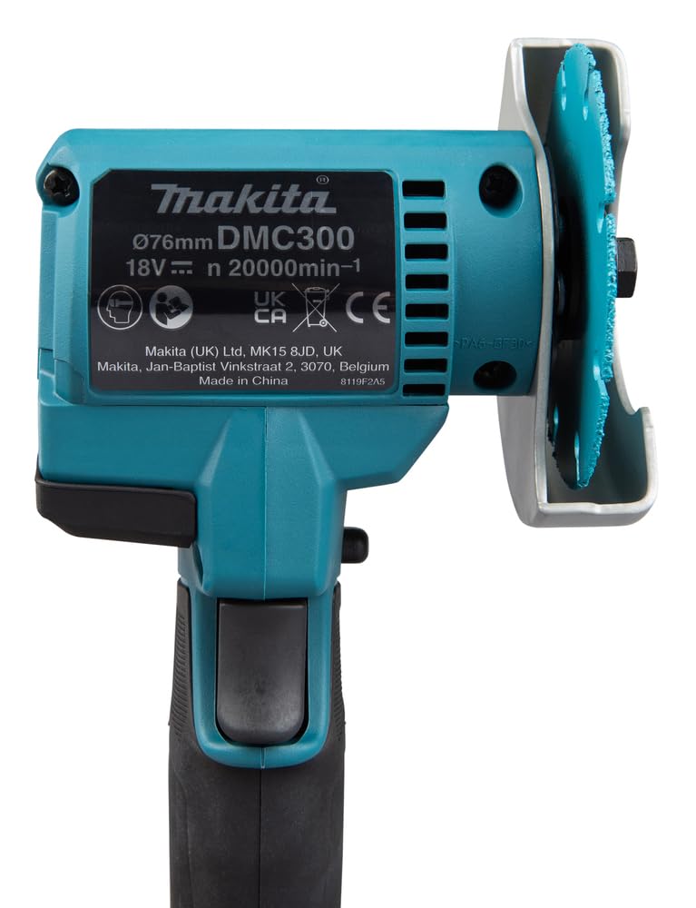 Makita Sega diamantata MAKITA DMC300ZJ 18V 76mm Blu, Nero (senza batterie e caricabatteria, solo
