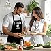Wedding Apron Gifts for Couple, Hubby and Wifey EST 2025 Gifts Aprons for Couple, Bride Engagement Couple Gifts for Couples Mr and Mrs Funny Cooking Apron Set Adjustable Valentine’s Day Anniversary