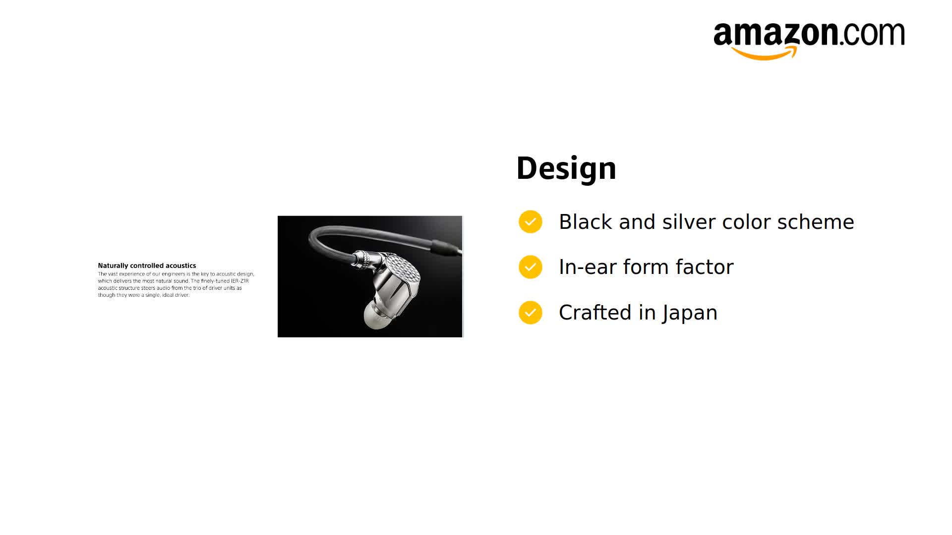 Amazon.com: Sony IER-Z1R Signature Series in-Ear Headphones