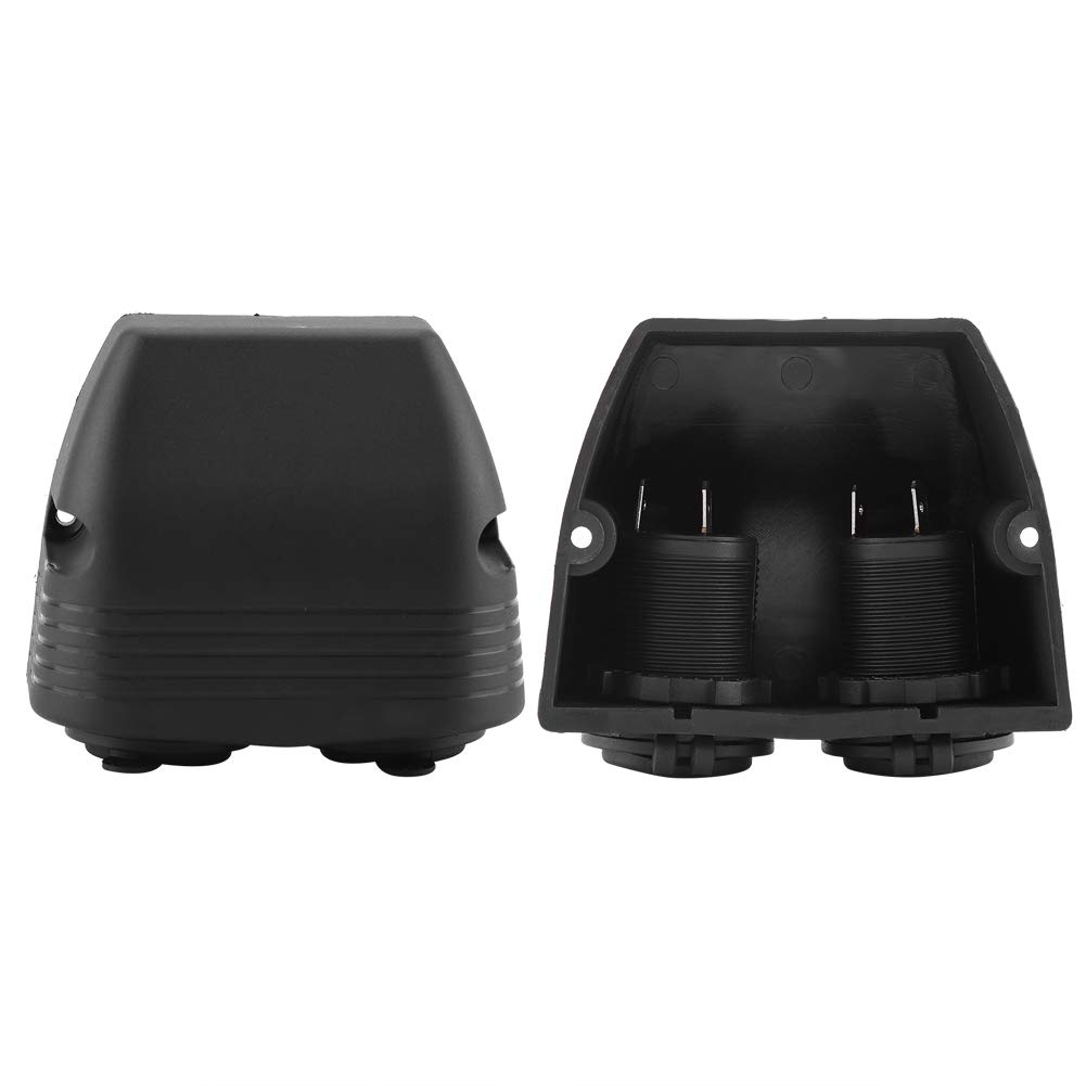 Car Boat Dual Port Surface Mount Cigarette Lighter Socket 12V-24V Motorbike ZY
