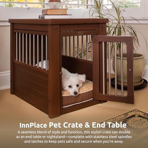 EcoFlex Pet Crate table d'extrémité pour chien en bois composite - 6