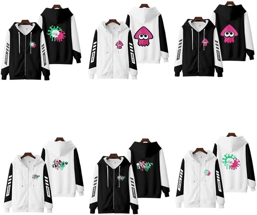 Amazon.co.jp: QHY スプラトゥーン3 パーカー 長袖スプラ