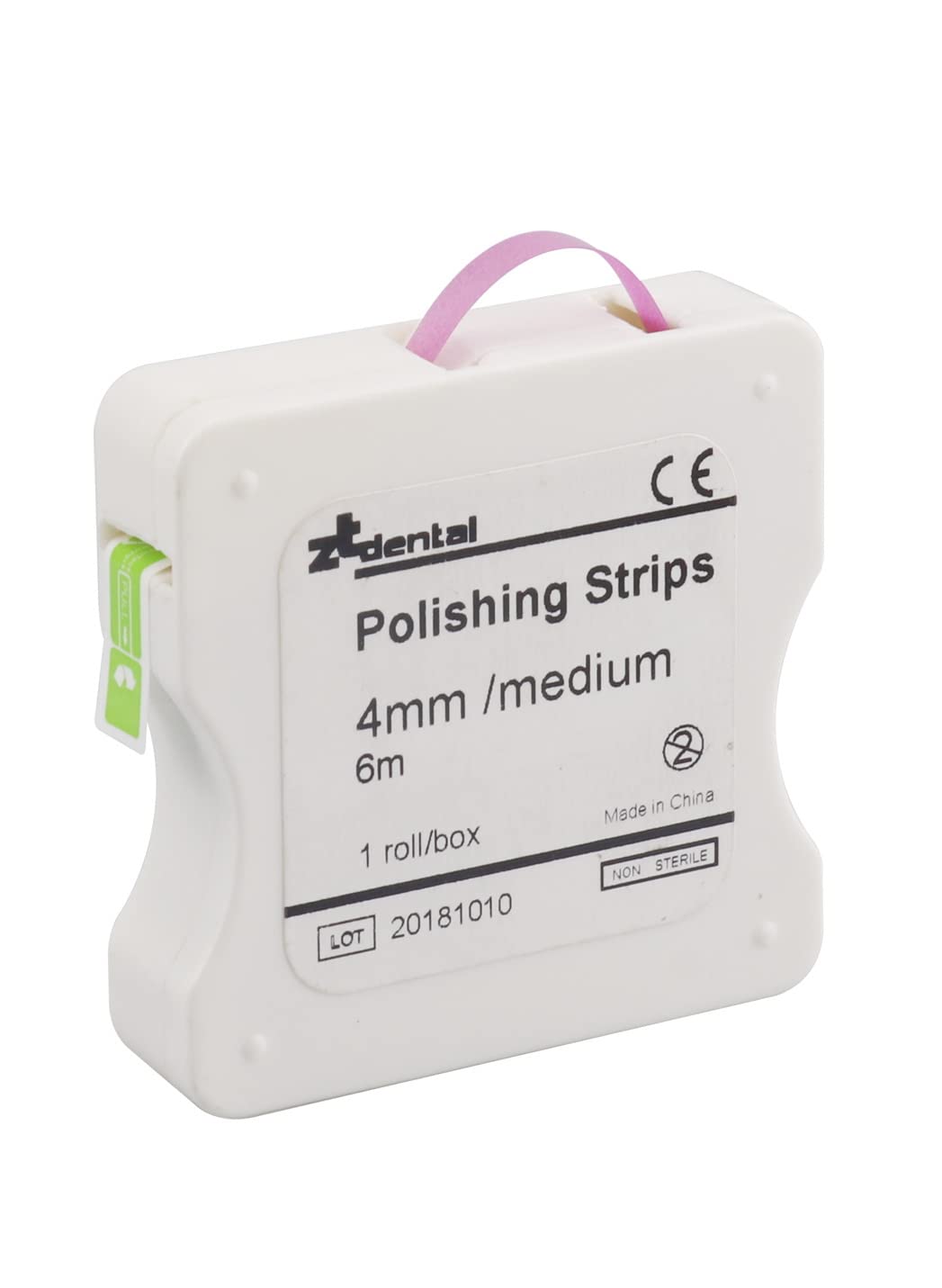 Dental Polishing Strips | Abrasive Finishing 4mm x 6M for Interproximal Teeth Cleaning Care | Whitening, Deep Sanding and Grinding (Pink)