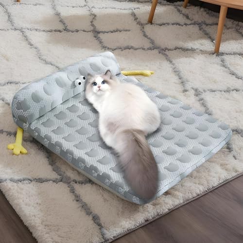 Lit pour chien rafraîchissant coussin antidérapant housse lavable cage chat - 4