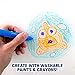 Baby Shark Bath Art Creations Play Set for Kids & Toddlers - Draw Washable Artwork During Bathtime or Shower Time - Dissolvable & Washable Paints, Crayons & Stickers for Kids Ages 3, 4, 5, 6