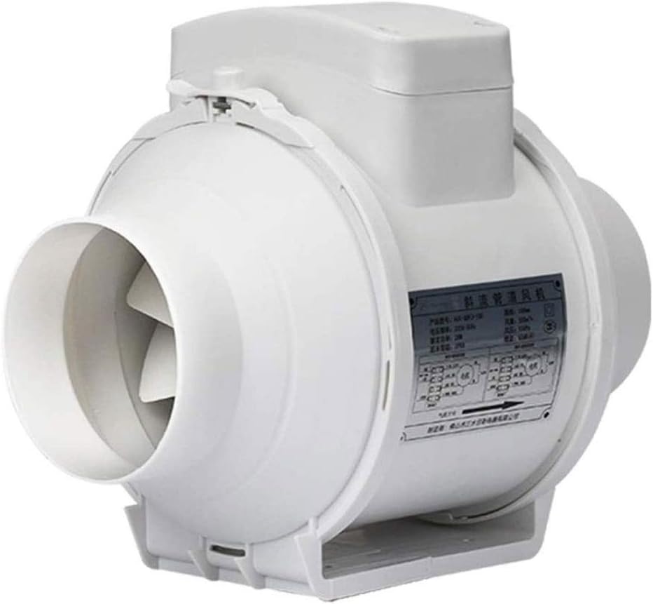 6 inch Exhaust Fan Home Bathroom Toilet Kitchen Low Noise Ventilator Wall Mounted Extractor Pipe Exhaust Fan