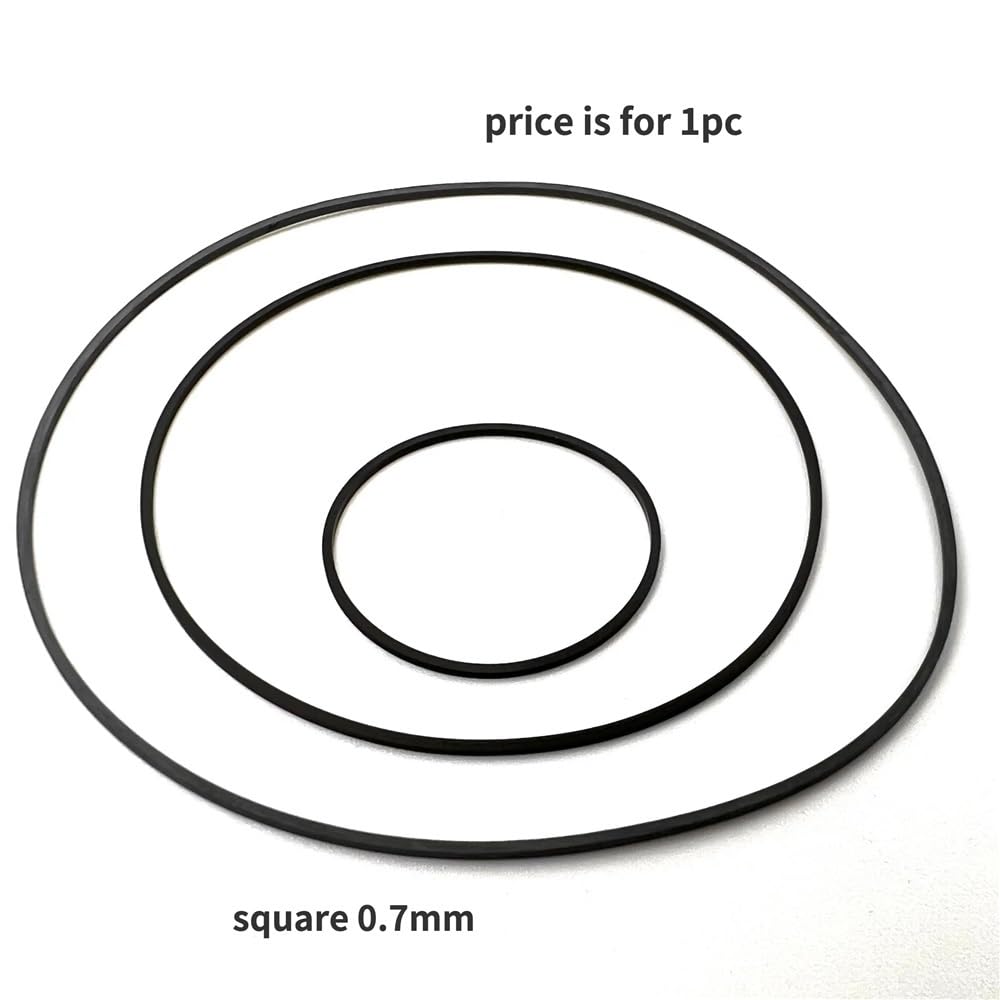 Cinghia di trasmissione in gomma quadrata da 0,7 mm for registratori a cassette, registratori a nastro audio e ripetitori - 1 pezzo di ricambio(21mm x 33mm)