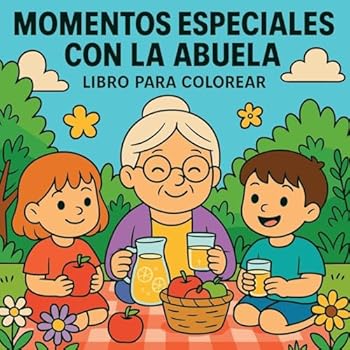 Momentos Especiales con la Abuela - Libro de colorear