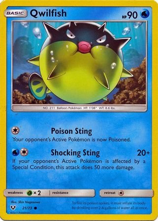 Single Card QWILFISH 21/73 Shining Legends
