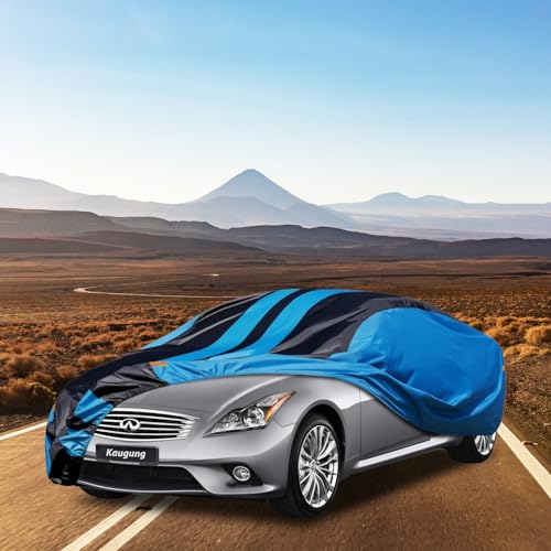 Image of Kaugung Car Cover Waterproof Custom Fit Infiniti G35 /G37(2002-2025), Full Exterior Cover for Automobiles Lightweight Resistant Outdoor Sun UV Rain Dust Snow Wind Protection.
