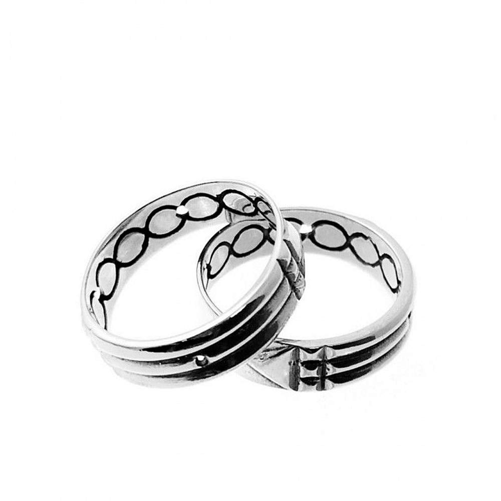 Sortija anillo plata Ley 925m Atlante 6mm. ancho unisex
