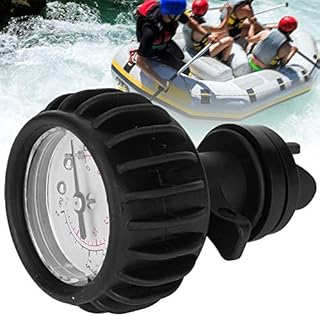 Air Pressure Gauge Barometer with Hand Pump Inflatable Boat Rafting Kayak Barometer Gauge Measurement
