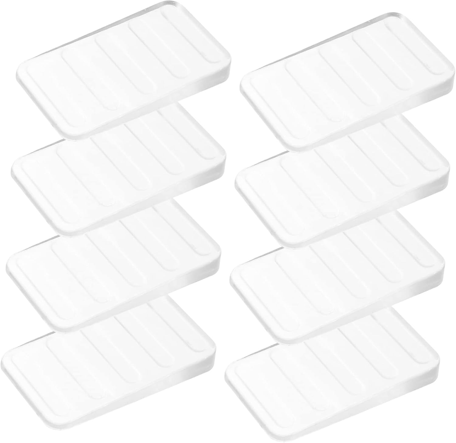 WOONEKY Furniture Wedges Shims 8 Pack Leveling Shims for Table Plastic Toilet Shims Easy Insertion and Stabilizing Functi
