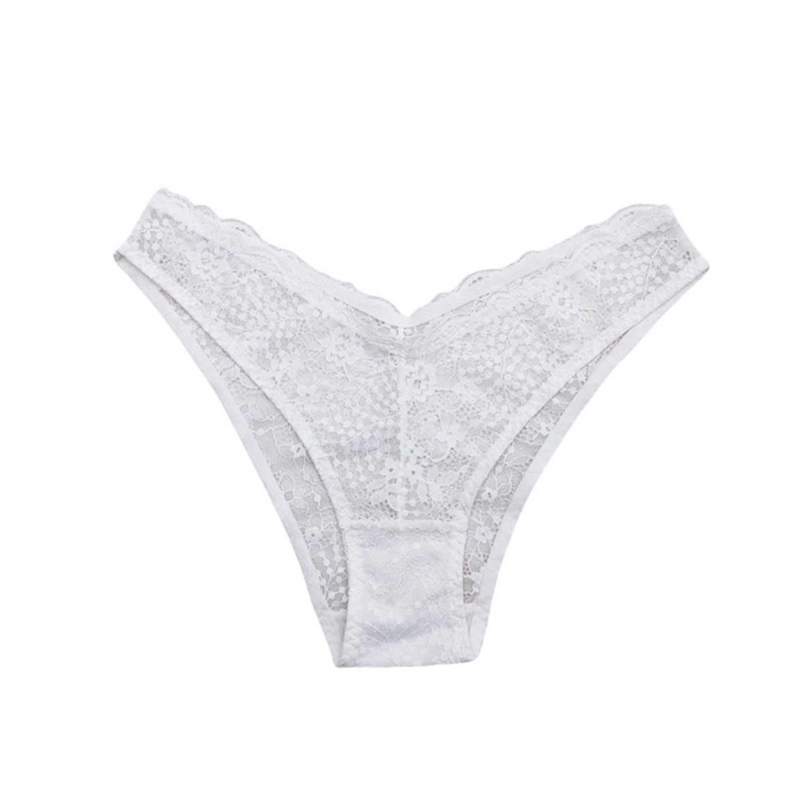 Sexy Lace Panties for Women Lingerie Cheeky V Waist See Through Hipster Stretch Thongs Underwear
