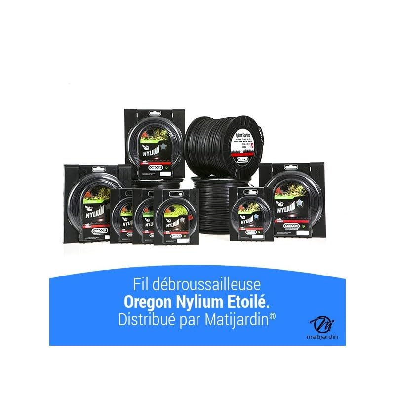 Matijardin - Fil débroussailleuse Etoilé 3 mm x 240 m Oregon Nylium