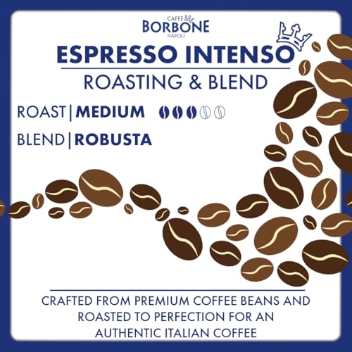Image of Caffe Borbone Whole Bean Coffee, Medium Roast Robusta Blend, Espresso Intenso, Strong and Creamy Italian Coffee, 2.2 lb Bag (Pack of 2)