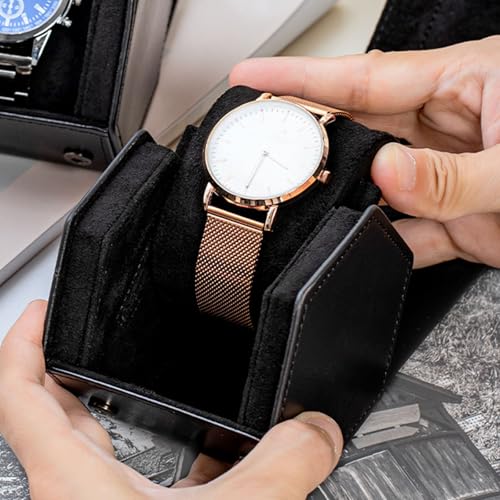 Étui de rangement en cuir pour bijoux hexagonale et imperméable - 3