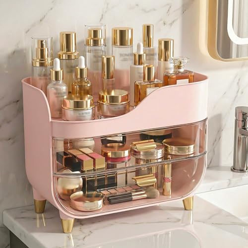Crystal Clear Makeup Organizer with Large Drawers - image 1