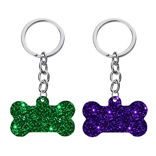 Nifocc DIY Hundemarke Schlüsselbund Silikonform mit Löchern Anhänger Harzformen für DIY Schmuck Basteln Handwerk - (Klein und groß) 4 Stk