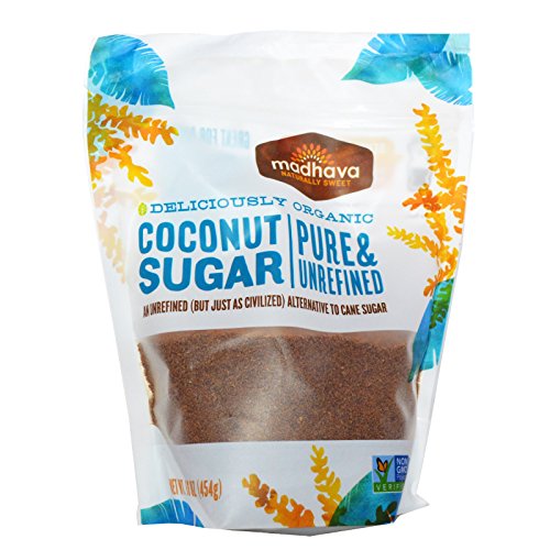 Madhava Natural Sweeteners, Deliciously Organic Coconut Sugar, 1 lb (454 g) Madhava Natural Sweeteners, Deliciously Organic Coconut Sugar, 1 lb (454 g) - 2pcs
