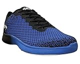 Bowling-Schuhe, Aloha HexaGo, Damen und Herren, für Rechts- und Linkshänder Schuhgröße 35-49 (Blau/Schwarz, Numeric_44)