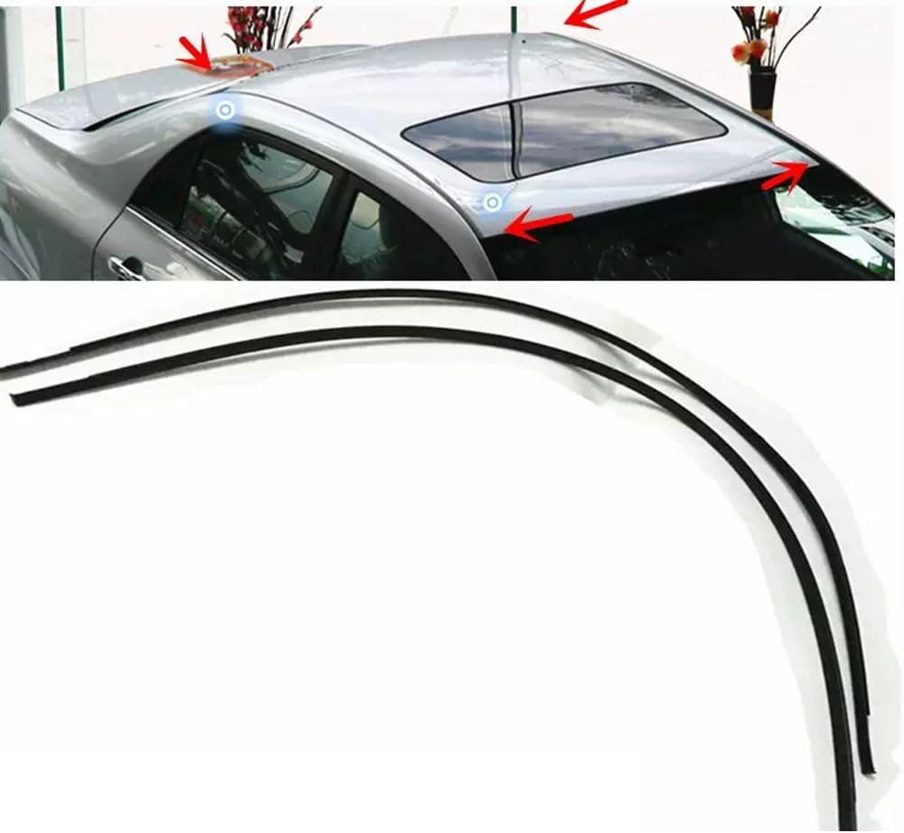 for 2019 2020 2021 2022 Toyota Corolla Front Engine Hood Sealing Strip Rubber Weatherstrip Trunk Sealing Strip Trim Rubber Roof Gutter Seal Strips (Roof Gutter Seal Strip 19-22)