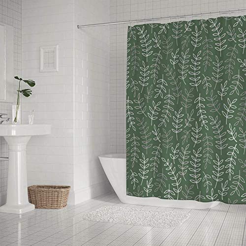 Rideau de douche gris argenté de qualité supérieure CHEHONG en polyester - 3