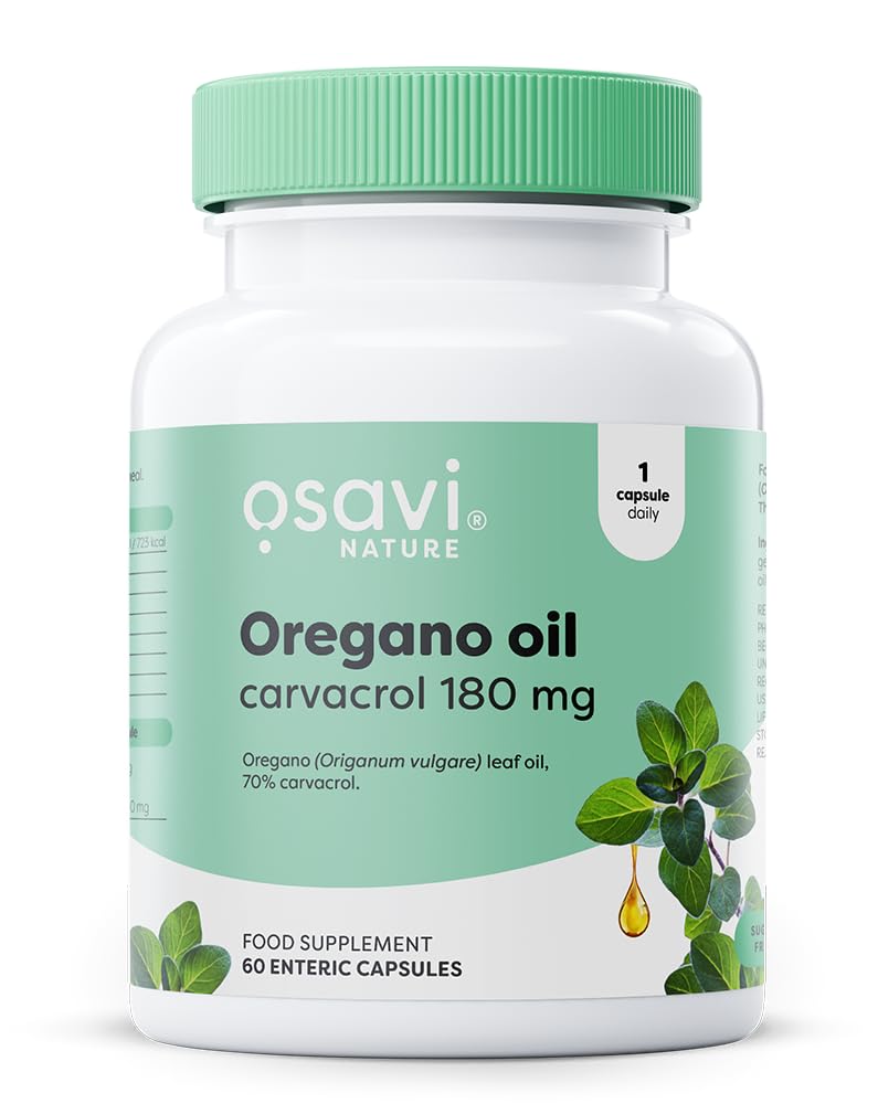 Osavi Oregano Oil Carvacrol 180Mg Capsules 60 Capsules