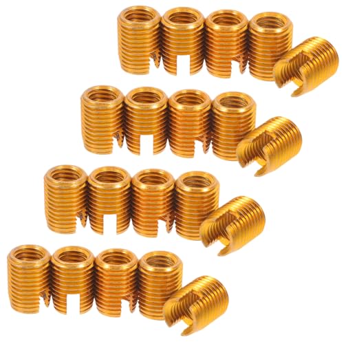 HAPINARY Long Lasting Threaded Insert for Wood 20pcs Self Tapping Screw Set Furniture Connector Bolts Nut Fasteners Wood Furniture Hardware