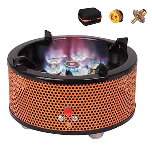 Réchaud de randonnée camping portable 8 KW puissant en acier inoxydable avec sac - 2