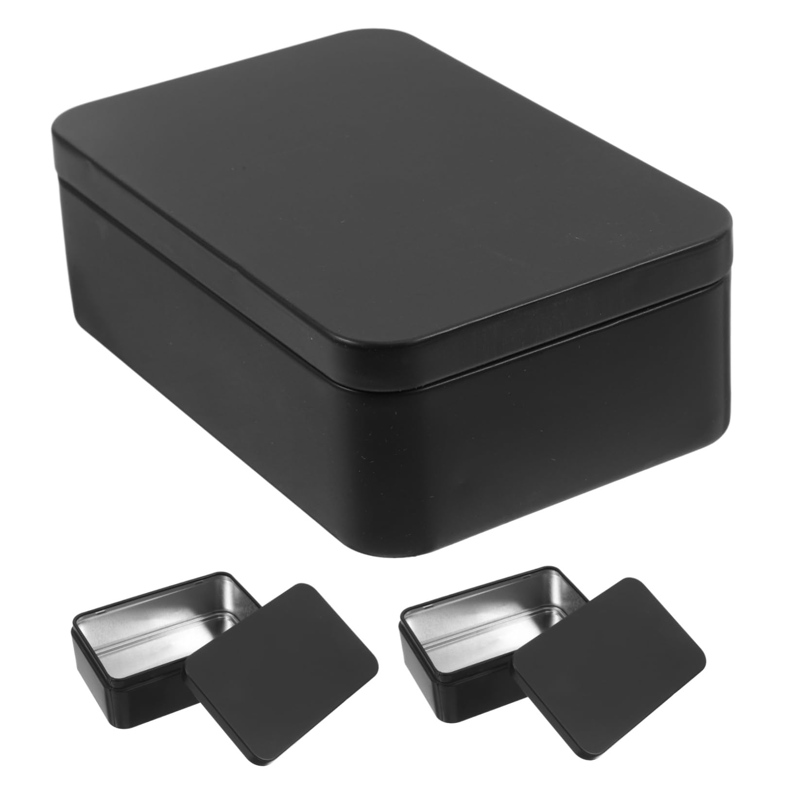 HOMSFOU 4 Set Scatola Carte Lamiera Da Organizzatore Versatile Per Carte Da E Collezione Design Elegante E Leggero Protezione Ottimale Per Accessori E Collezionismo 3 * 4
