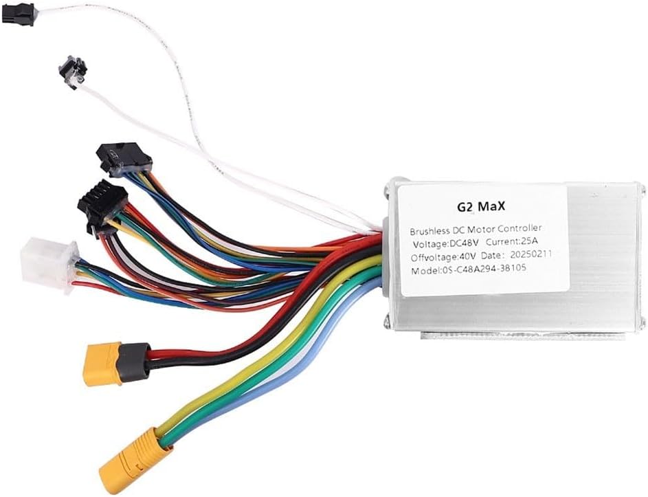 48V 25A Brushless Motor Controller For Kukirin For G2 Max Electric Scooter, Aluminium Alloy Housing With Heat Dissipation Design, For Long-Term Outdoor Riding Use