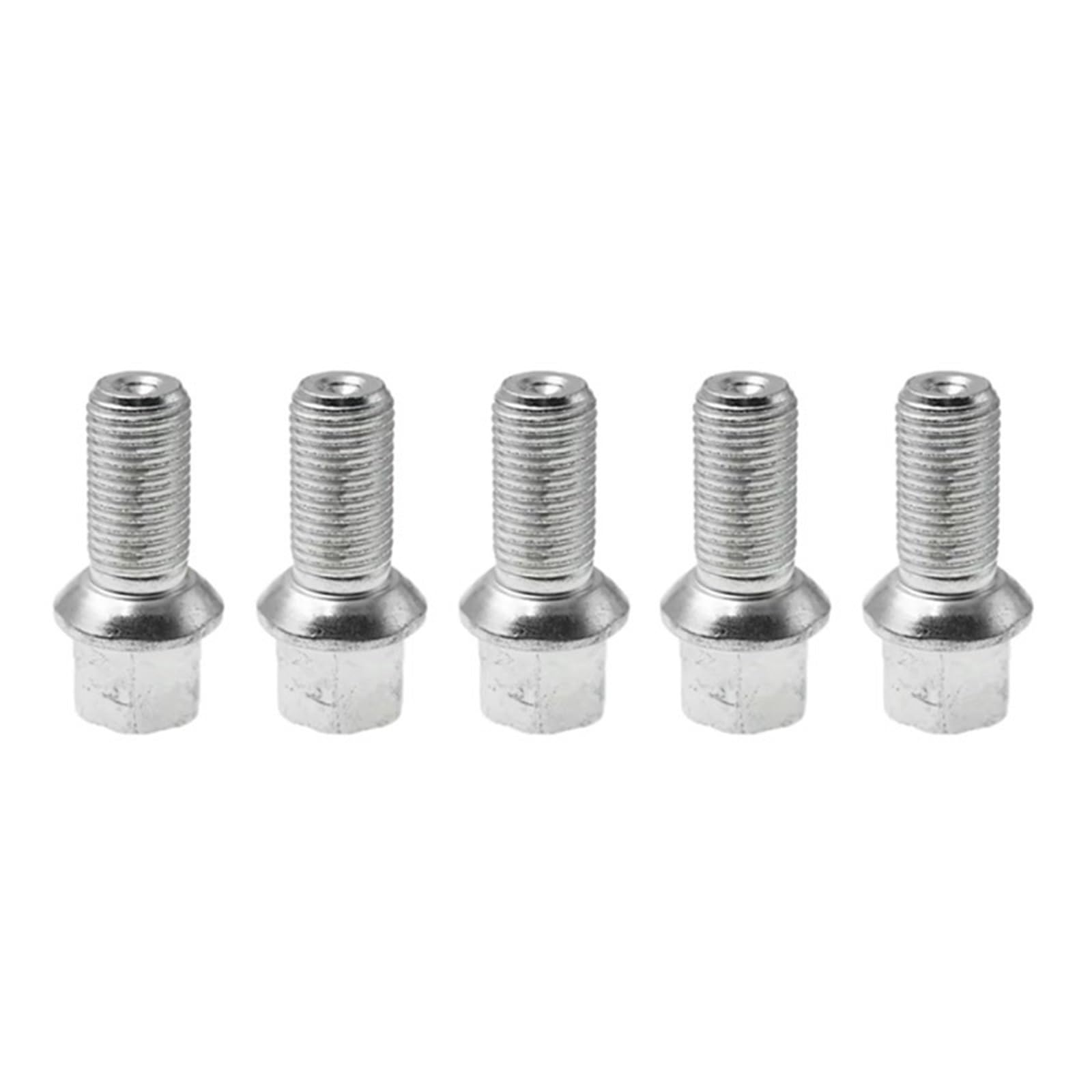 Radbolzen Kompatibel Mit Seat 1 4 5 Stück M14*1,5 * 27 Radschraube Autozubehör OEM: 4D0601139 4D0601139A WHT002438 WHT002437