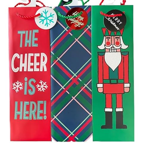 Hippie Hype 8-Pack Christmas Holiday Gift Bags - Assorted Designs Cover