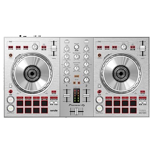 Pioneer DJ DJ Controller, Silver (DDJ-SB3-S)