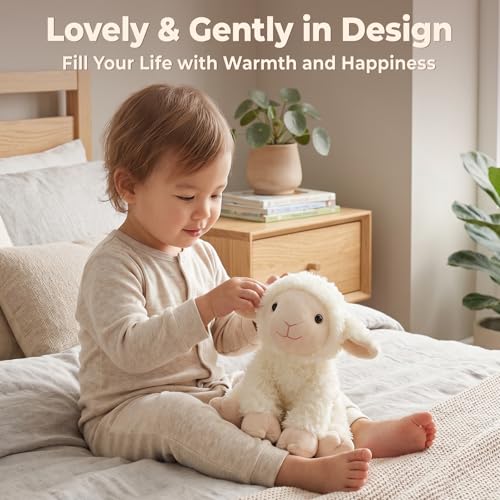 Image of Ditucu Lamb Stuffed Animal 8 inch Cute Realistic Sheep Plush Toys Ultra Soft Plushies Gifts for Kids